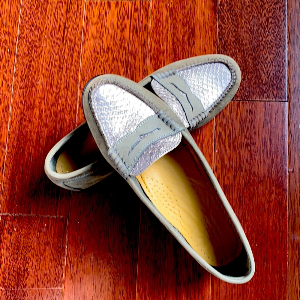 Bass Weejuns suede penny loafers